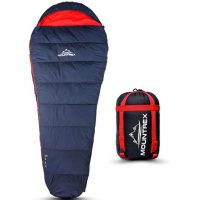 Sac de dormit ultraușor Mountrex - Mumie, 0° roșu