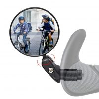 Oglindă retrovizoare ajustabilă pentru bicicletă 360° - Neagră