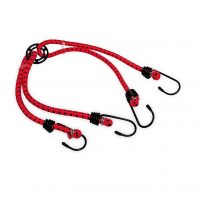 Elastic de fixare cu 4 cârlige - Roșu, 50 cm