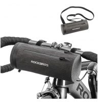 Geantă RockBros pentru suportul ghidonului bicicletei - Marron-Gri, 2 litri
