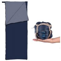 Sac de dormit ultra ușor cu fermoar - Albastru închis