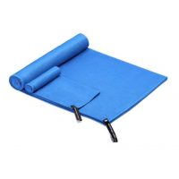 Două bucăți prosoape de călătorie din microfibră - Albastru