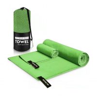 Două bucăți prosoape de călătorie din microfibră - Verde