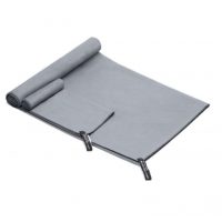 Două prosoape de călătorie din microfibră - Gri