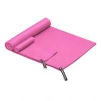 Două prosoape de călătorie din microfibră - Roz