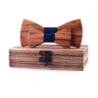 Set de două flori din lemn pentru adult și copil - Albastru-negru