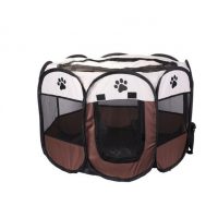 Gard pliabil pentru animale de companie - Mărimea L, bej