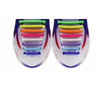 Sireturi din silicon pentru încălțăminte rotunde 16 bucăți - Colorate