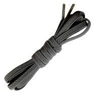 Șireturi elastice pentru pantofi simple, o pereche - Tip B - Gri, 100 cm