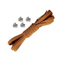Șireturi elastice pentru pantofi late, o pereche - Tip A - Marron, 100 cm