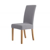 Husă universală elastică pentru scaun - Gri deschis