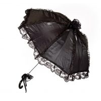 Umbrelă din dantelă - Neagră
