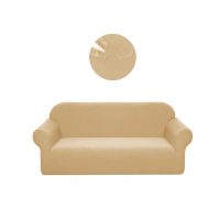 Husă elastică rezistentă la apă pentru canapea - Bej, XL