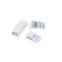 Cataramă magnetică din metal pentru sireturi - Tip 1 - Alb