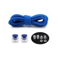 Șnururi sport din cauciuc pentru pantofi cu întăritură, o pereche - Albastre, 100 cm