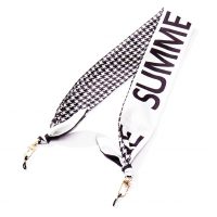 Eșarfă din mătase pentru ochelari - Vară, alb negru