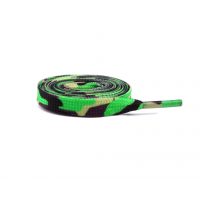 Sireturi elastice pentru pantofi camuflați, un singur acompaniament - Verde, 120 cm
