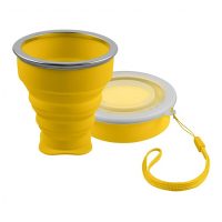 Cupa pliabilă din silicon 200 ml - Galben