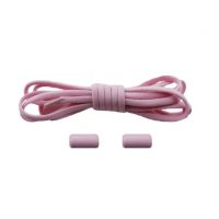 Șireturi pentru pantofi ovali, ună pereche - Roz, 100 cm