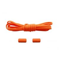 Șireturi pentru pantofi ovali, ună pereche - Portocalii, 100 cm
