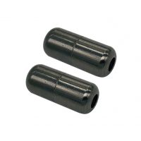 Cataramă metalică rotundă pentru șireturi - Neagră