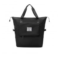 Geantă de voiaj pliabilă cu capacitate mare - Neagră