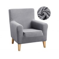 Husă elastică rezistentă la apă pentru scaun - Gri deschis