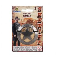 Insigna de metal a șerifului cu magnet