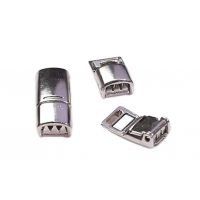 Clips metalic magnetic pentru șnururi - Tip 1 - Argintie