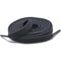 Șnururi late pentru pantofi, o pereche - Gri închis, 120 cm
