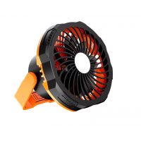 Ventilator de camping cu LED și baterie încorporată