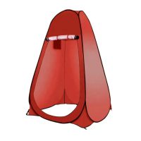 Cort de duș - Roșu