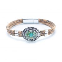 Rama din plută cu ornament - Verde