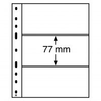 Foaie de album transparentă (10pcs) - OPTIMA - 3 buzunare