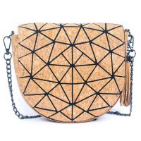 Geantă crossbody din plută - Forme geometrice