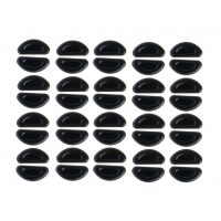 Set de suporturi adezive pentru ochelari - 20 perechi, negre