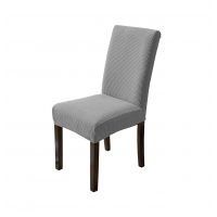 Husă universală elastică pentru scaun - Fleece gri deschis