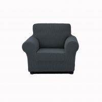 Husă universală din catifea pentru fotoliu - Gri Închis