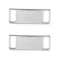 Clasica cataramă metalică - cataramă pentru șireturile - Argintiu lucios