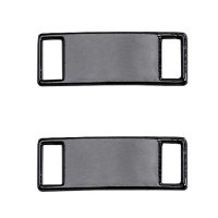 Clasica cataramă metalică - cataramă pentru șireturile - Argintiu negru