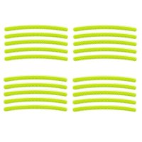 benzi reflexive autocolante - galbene neon, 20 bucăți