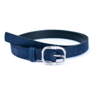 Curea din plută pentru femei - Albastră închisă, 105 cm