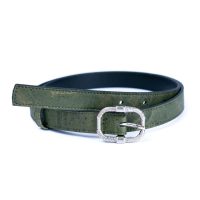 Curea din plută pentru femei - Verde, 105 cm