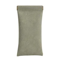 Carcasă pentru ochelari cu închidere prin arc - Verde