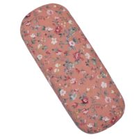 Carcasă rigidă din material textil pentru ochelari - Florală, roz