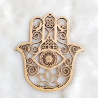 Ornament din lemn - Hamsa