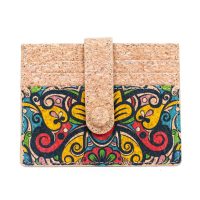 Portofel din plută - Colorat cu detalii negre