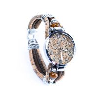 Ceasuri din plută eco-friendly pentru femei - Cara, maro