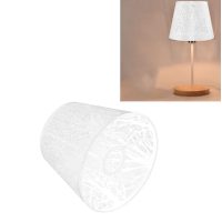 Abajur - Alb, sculptat