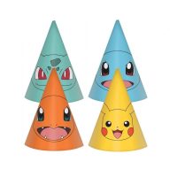 Căciuli de hârtie - Pokemon, 8 bucăți